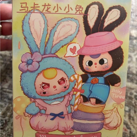 Baby Three Macaron Cute Bunny Green - Picture 4 of 6